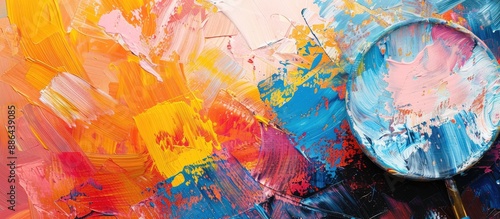 Abstract background with pa...