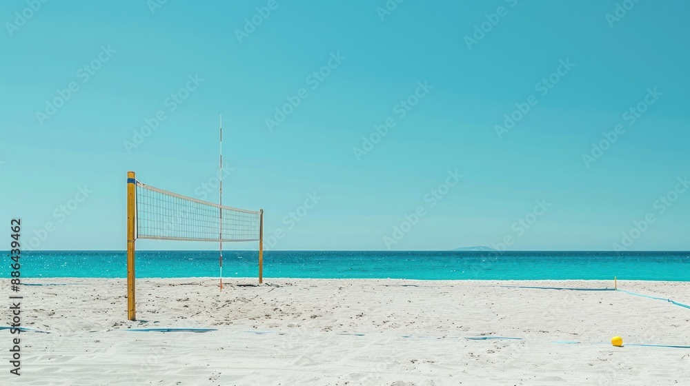 Beach volleyball court in volleyball competition Beach volleyball court in volleyball competition