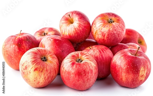 Wallpaper Mural Stack of fresh apples isolated on white background. Torontodigital.ca