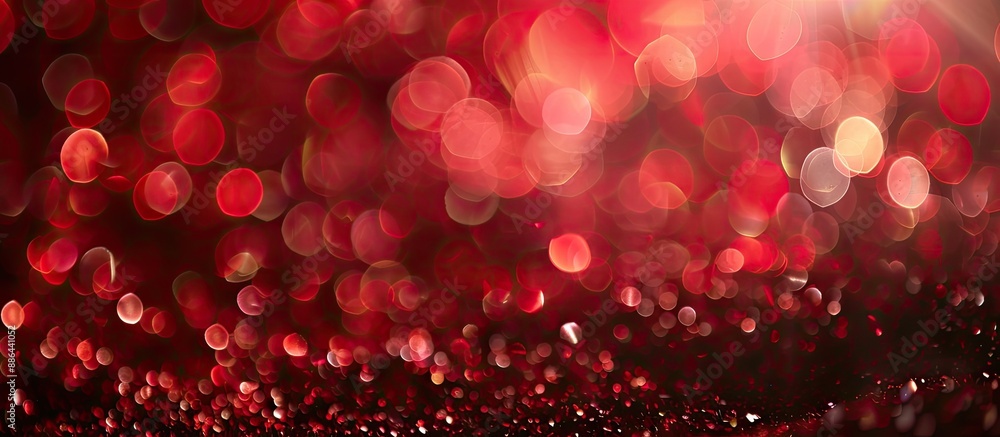 Festive holiday backdrop with sparkling blurry lights in rich crimson hues ideal for a copy space image Festive holiday backdrop with sparkling blurry lights in rich crimson hues ideal for a copy space image