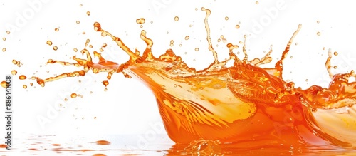 Isolated orange water splas...