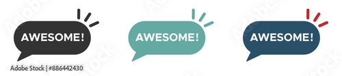Awesome popup bubble vector icons collection