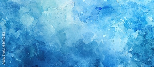 Blue watercolor background ...