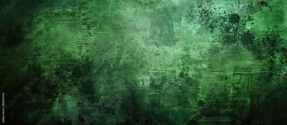 Obraz premium Grunge background in green hues with copy space image