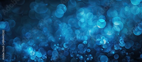 A blue blurred bokeh effect...