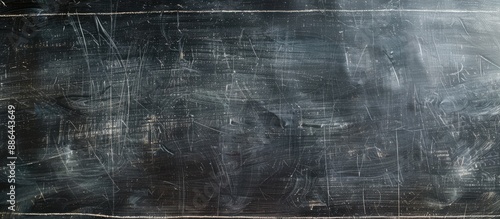 Empty black chalkboard with...