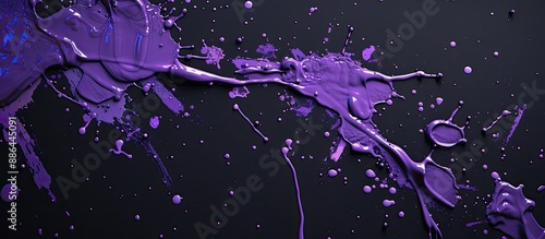 Vibrant purple paint splatt...