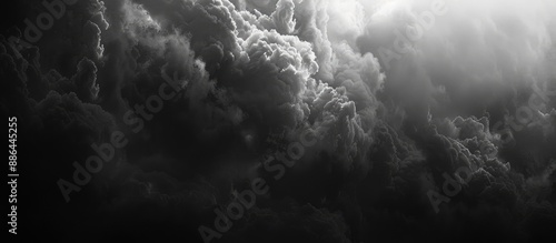 Stormy black cloud backgrou...