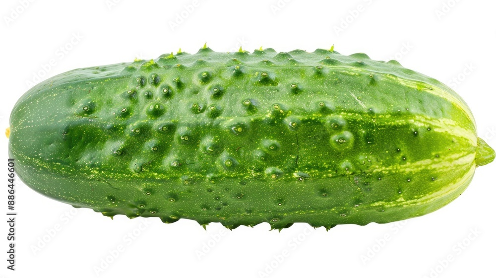 Cucumber. Green and Refreshing Whole Cucumber, Isolated on White Background Cucumber. Green and Refreshing Whole Cucumber, Isolated on White Background