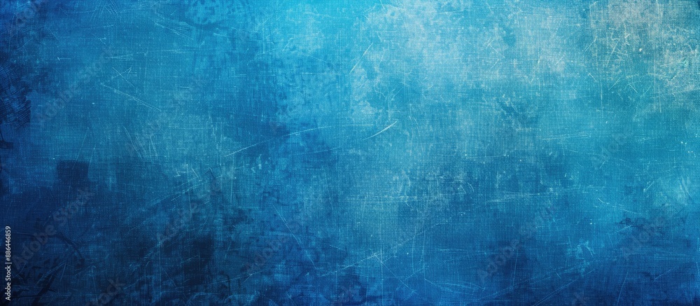 Fototapeta premium Grunge background with a blue canvas texture providing copy space image