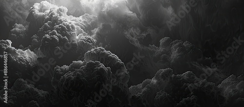 Stormy black cloud backgrou...