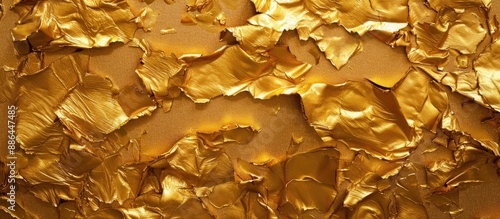 An abstract gold texture pa...