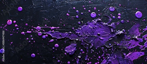 Vibrant purple paint splatt...