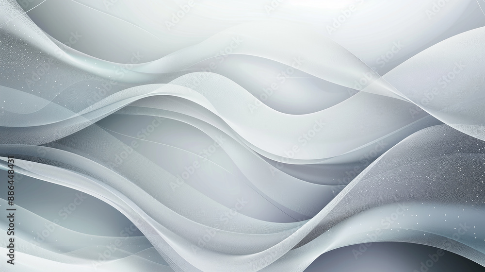 Obraz premium Abstract Grey Background Poster With Dynamic Waves 