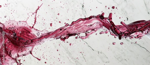 Red wine splashed across gl...