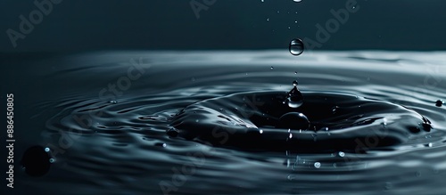 Water droplet on a clean su...