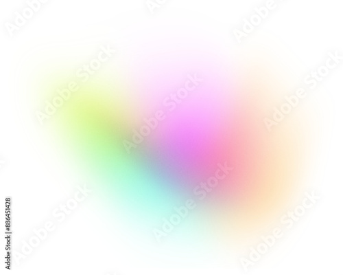 Colorful gradient shape blur. Blur Gradient Shape transparent PNG shape gradient Shining circle holographic blurred shape rainbow colors. Abstract design elements
