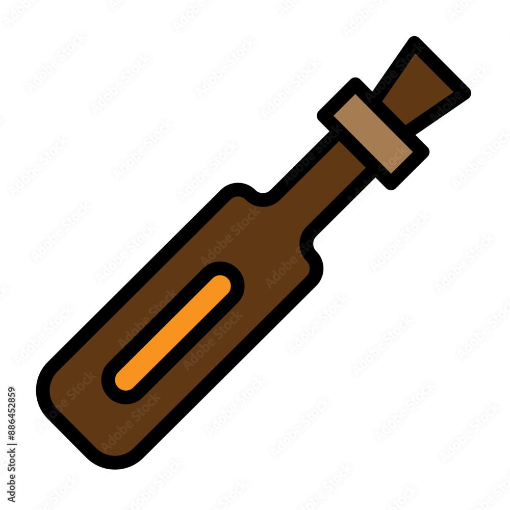 Message In Bottle Vector Filled Icon Design Message In Bottle Vector Filled Icon Design