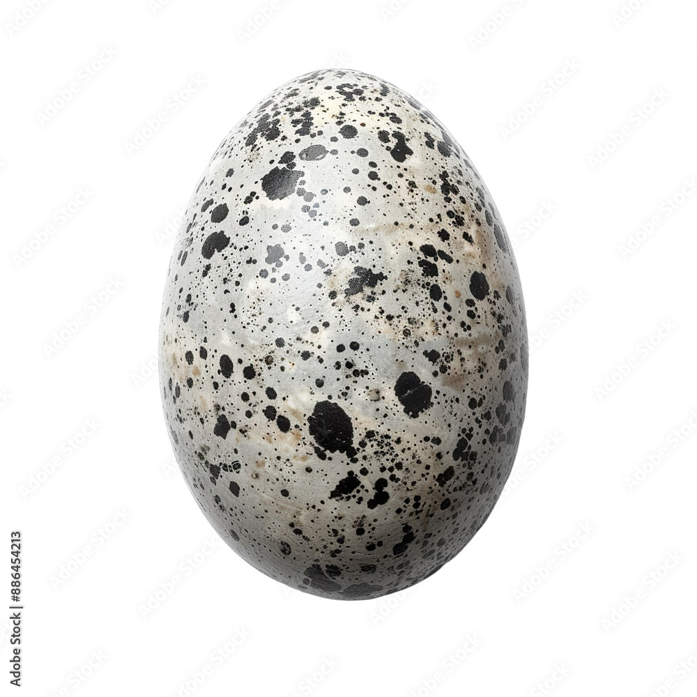 Top view of a single falcon egg isolated on a white transparent background Top view of a single falcon egg isolated on a white transparent background