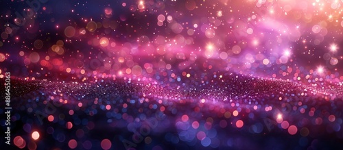 Sparkling Pink and Purple Bokeh Background