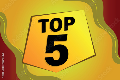 top 5 poster banner graphic design icon logo sign symbol social media website coupon

