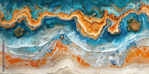 Abstract Ocean Landscape