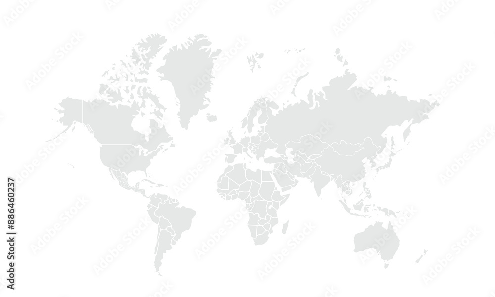World map Grayscale,isolated on white background for website layouts,background,education, precise,customizable,Travel worldwide,map silhouette backdrop,earth geography, political,reports. World map Grayscale,isolated on white background for website layouts,background,education, precise,customizable,Travel worldwide,map silhouette backdrop,earth geography, political,reports.