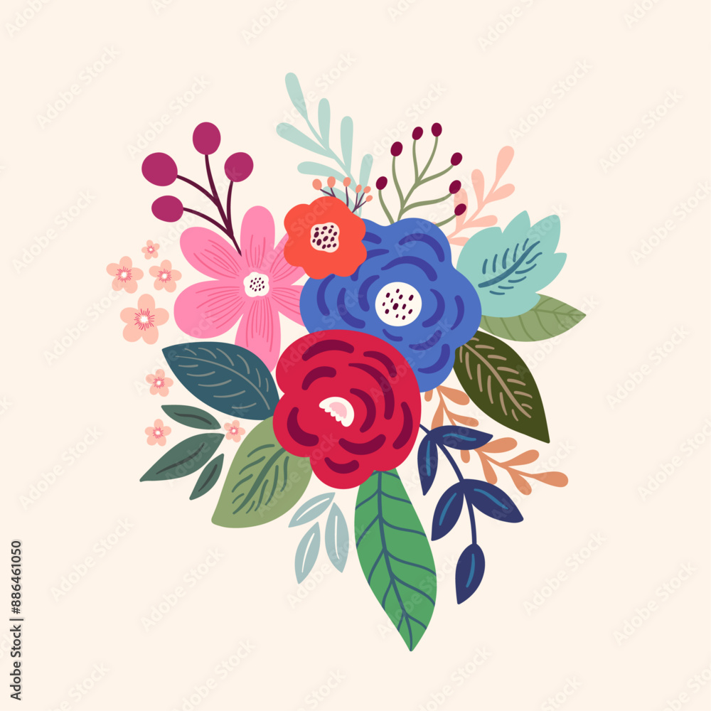 custom made wallpaper toronto digitalBeautiful romantic flower composition with roses, leaves, and floral bouquets