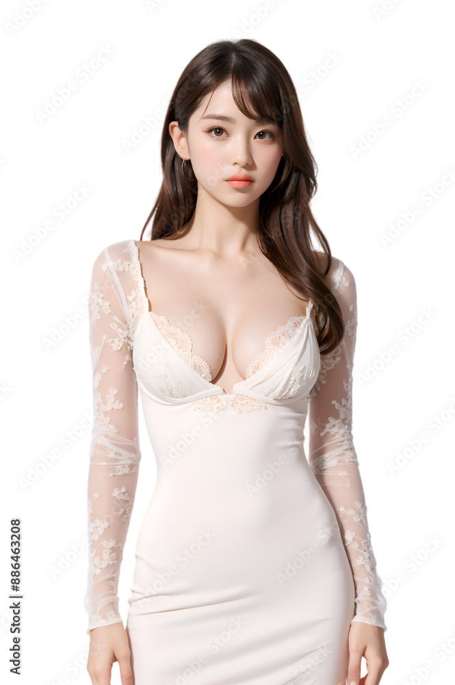 Asian sexy woman on transparent background
Asian sexy woman on transparent background