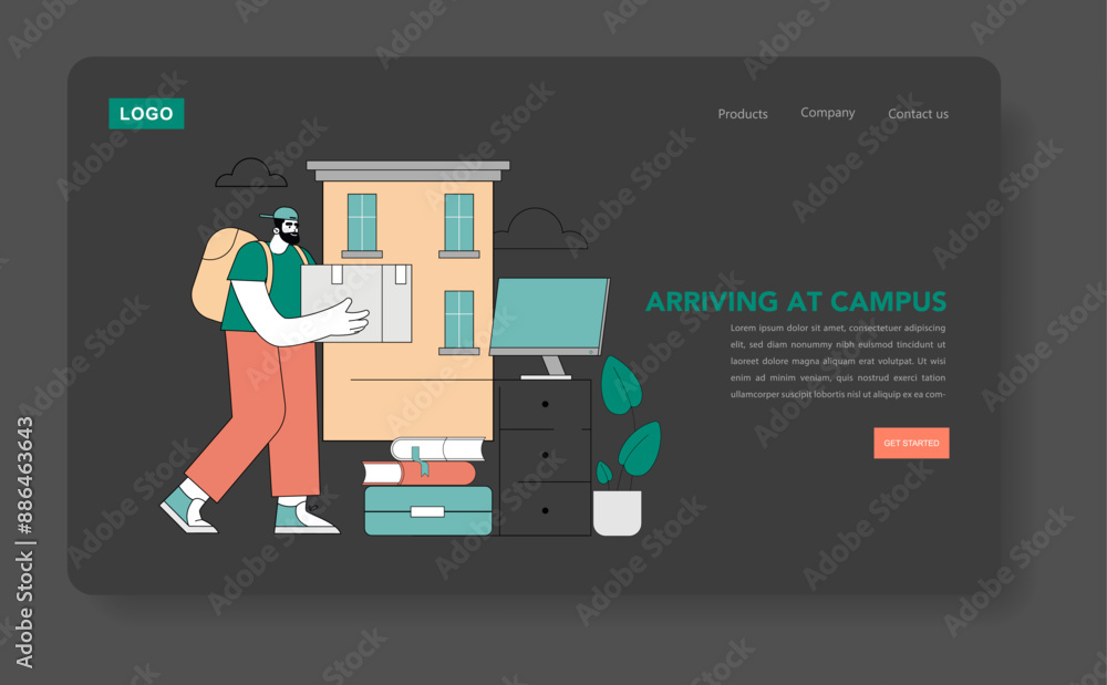 Last Days Of Summer. Flat Vector Illustration Last Days Of Summer. Flat Vector Illustration