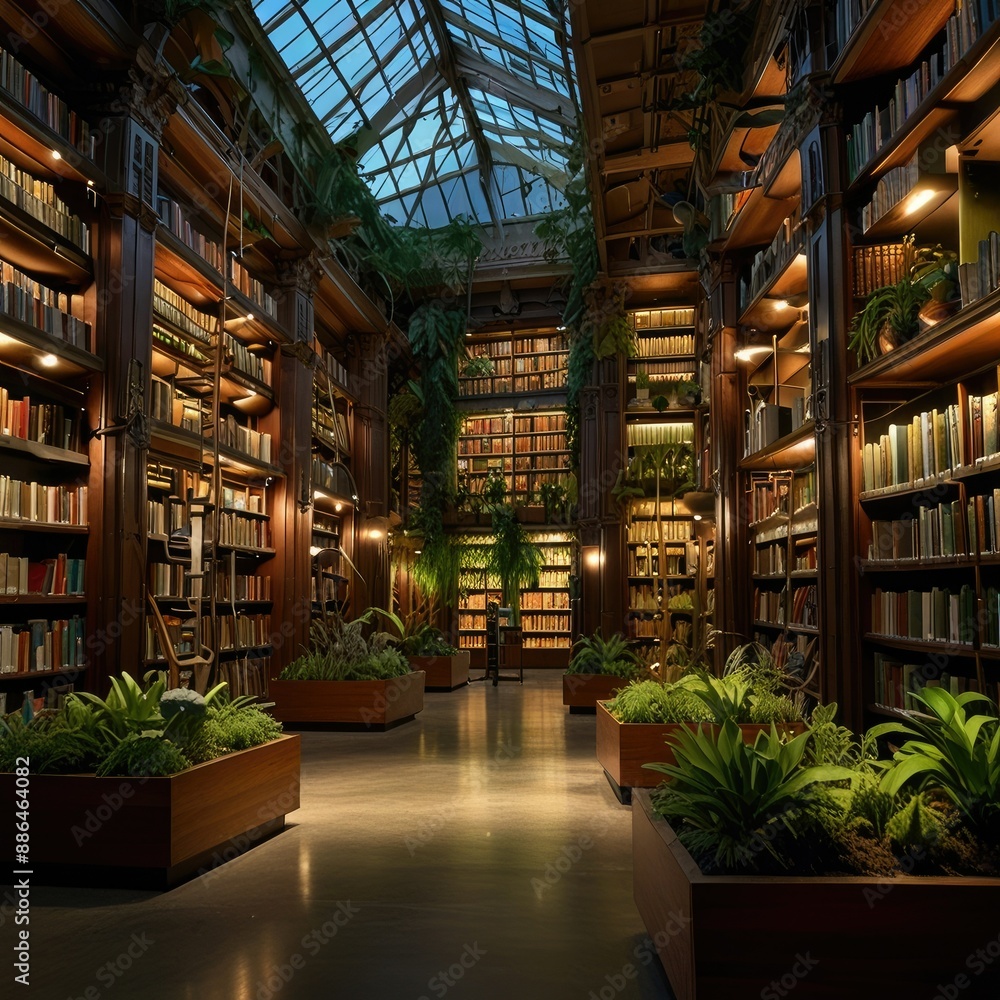 Fototapeta premium The_Library_of_Elemental_Knowledge