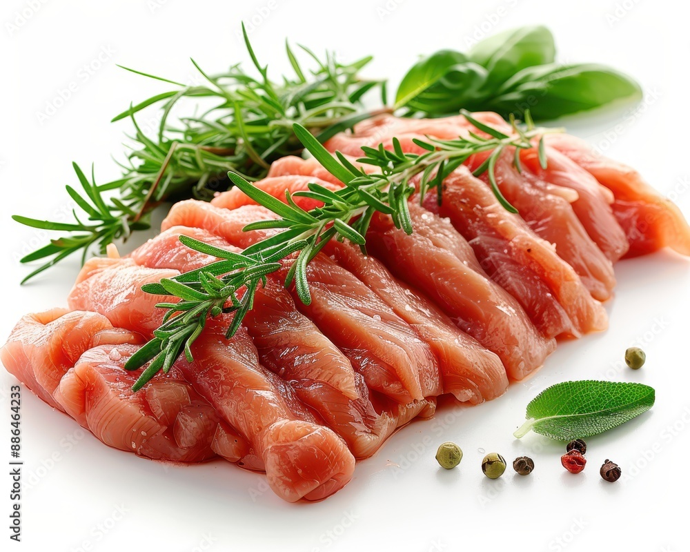 Fresh Raw Chicken Breasts Displayed Neatly on White Background - High-Quality Isolated Image for Cooking Concepts Fresh Raw Chicken Breasts Displayed Neatly on White Background - High-Quality Isolated Image for Cooking Concepts