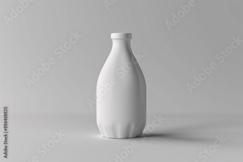 a white bottle on a white surface