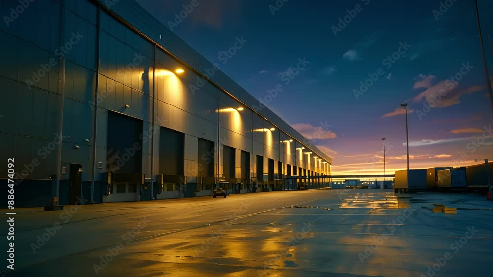 As the sun sets the warehouses lights automatically switch to solarpowered ones further reducing its carbon footprint.