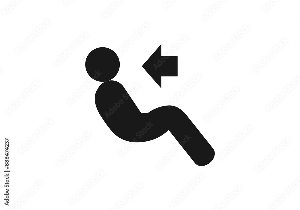 person icon sitting leaning back logo template icon vector illustration person icon sitting leaning back logo template icon vector illustration