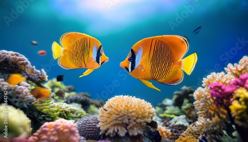 Angels  butter fish Capturing the Playful Spirit of Butterfly Fish