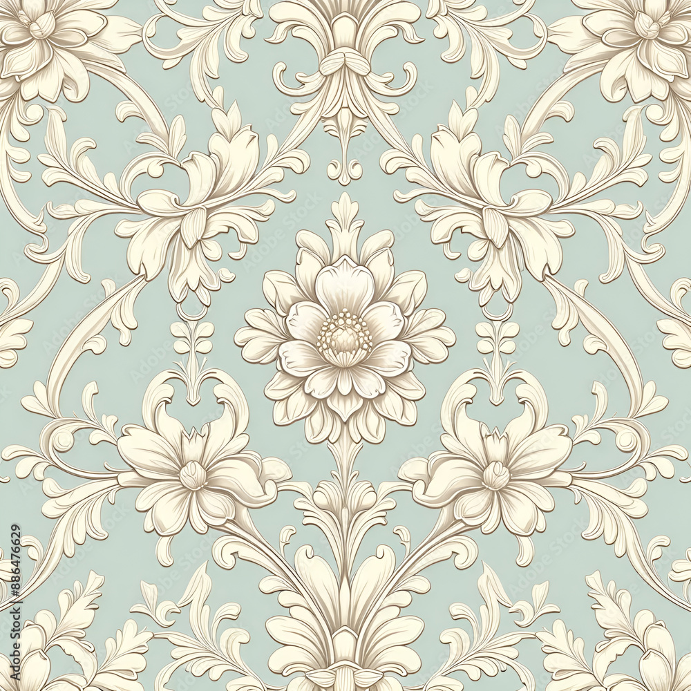 Obraz premium seamless pattern with flowers