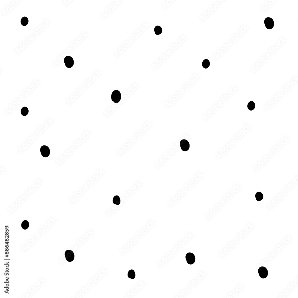 Black dot doodle seamless pattern creative circle trendy minimalist retro style geomatric art children on white background transparent texture for textile fabric paper print modern party polka shape Black dot doodle seamless pattern creative circle trendy minimalist retro style geomatric art children on white background transparent texture for textile fabric paper print modern party polka shape