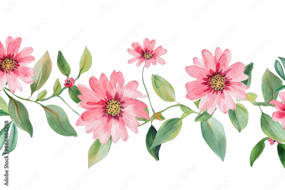 Fototapeta premium PNG Pink flower blossom nature plant.
