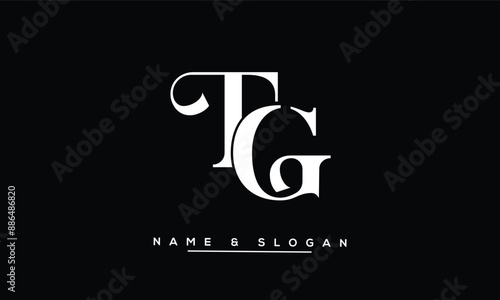 GT, TG, G, T  Abstract Letters Logo Monogram