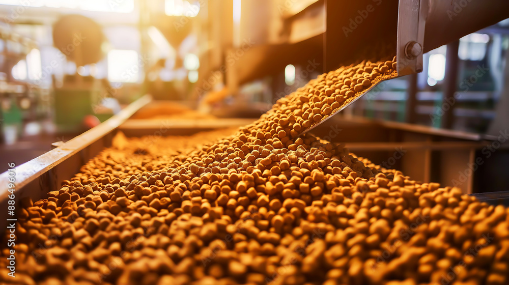 Factory of dog or cat feed dry food production of combined pelleted animal feed, Manufacturing equipment, Pet food industry Factory of dog or cat feed dry food production of combined pelleted animal feed, Manufacturing equipment, Pet food industry