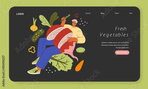 Low Histamine Diet. Flat Vector Illustration