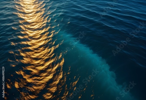 Beautiful beach scenery, high angle view of the sea
