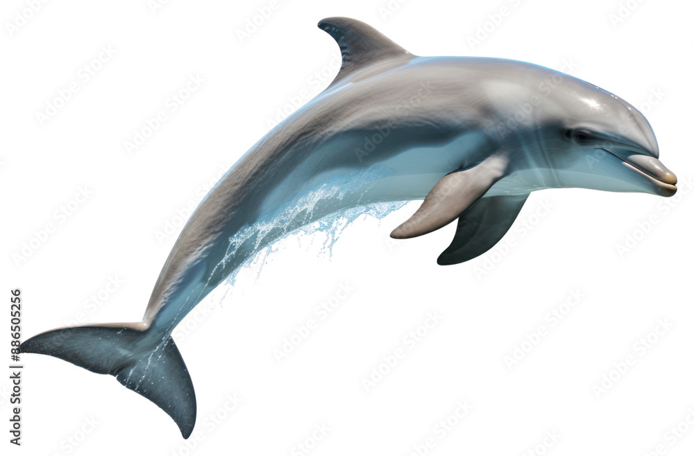 Obraz premium PNG Underwater stenella wildlife swimming.