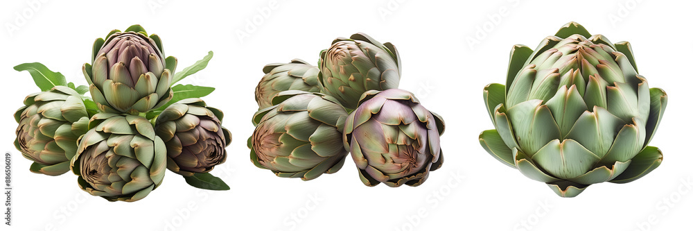 Obraz premium artichoke isolated on transparent background