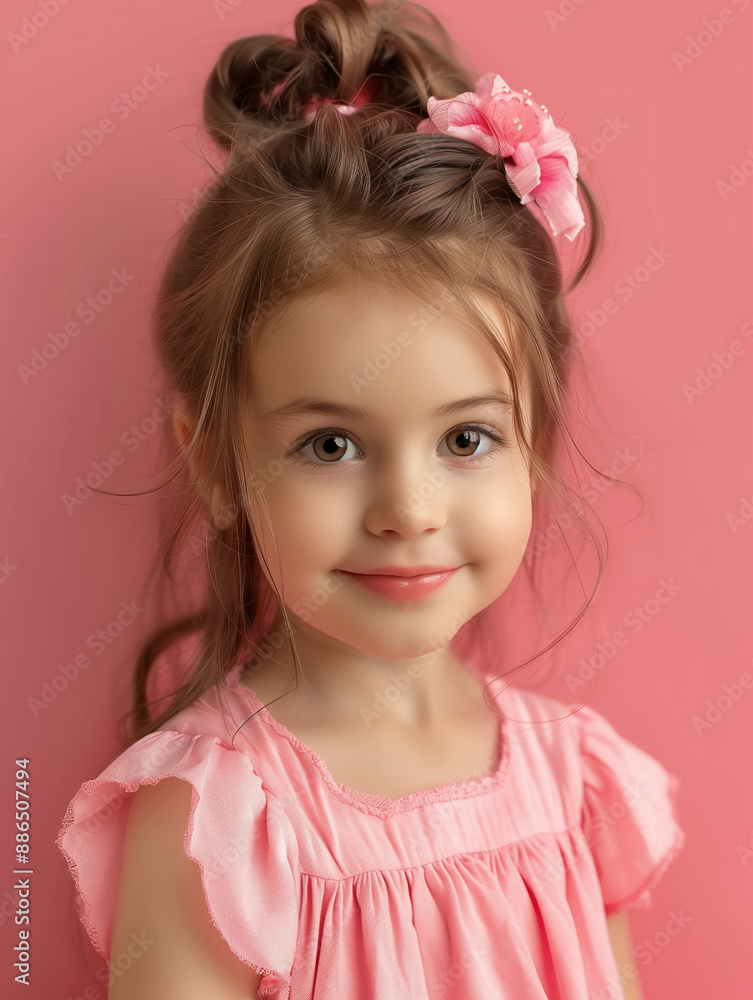 Lovely 4-year-old girl with a warm smile and captivating brown eyes. Lovely 4-year-old girl with a warm smile and captivating brown eyes.
