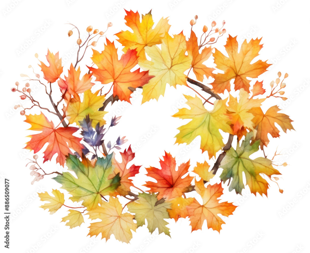 PNG Maple plant wreath leaf. PNG Maple plant wreath leaf.