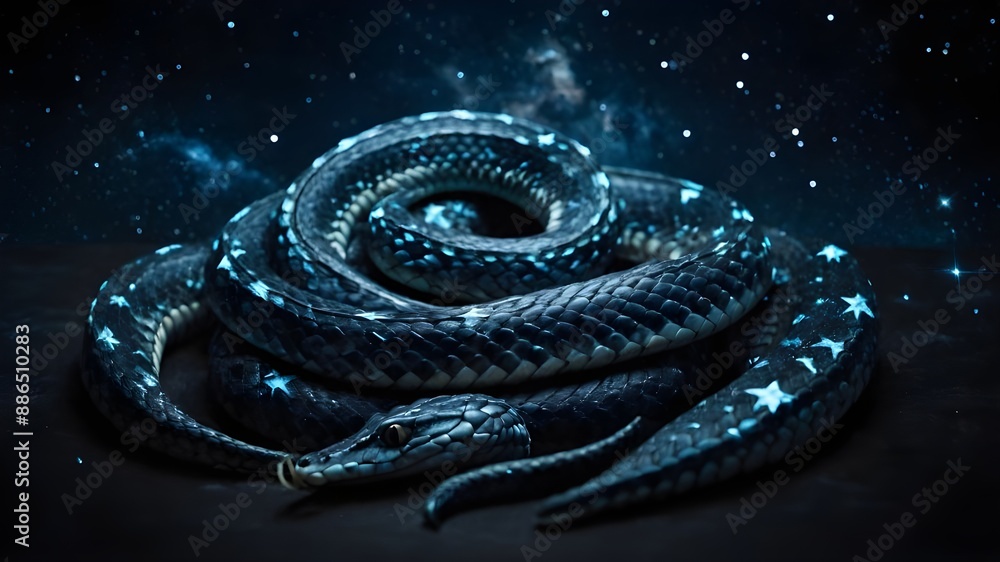 Obraz premium background with a snake