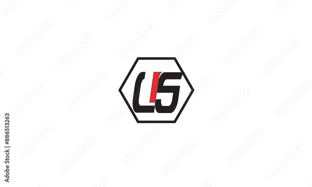 Fototapeta premium US, SU , U , S , Abstract Letters Logo Monogram 