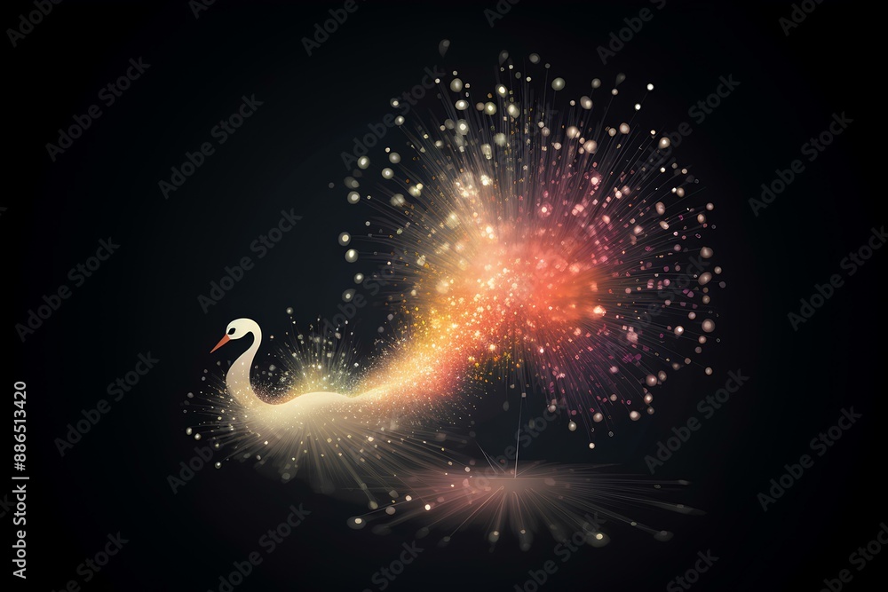 fireworks in the night sky made by midjourney fireworks in the night sky made by midjourney